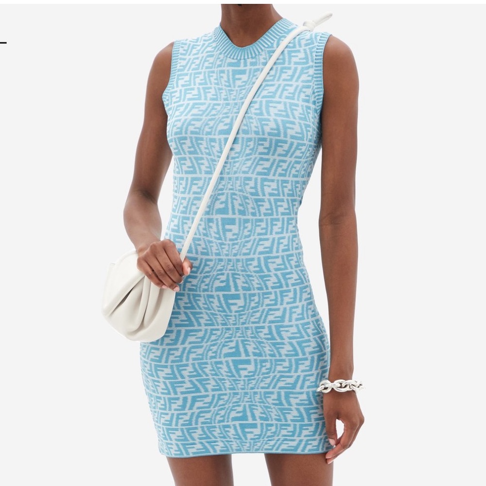 Fendi blue vertigo dress